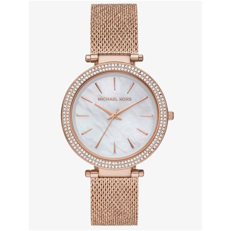 michael kors darci rose gold plated crystal watch|Michael Kors bracelet band.